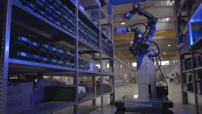 博世力士樂已經協助客戶結合無人運輸系統與高精度機械手臂