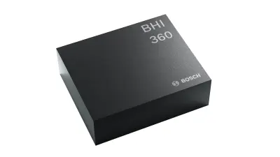 全新 BHI360 是一款以IMU為基礎的可編成感測器系統，結合陀螺儀和加速度感測計，可以完全客製功能