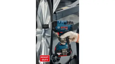 GDS 18V-400 無刷衝擊扳手，具備400Nm扭力，並提供ABR功能，在偵測螺帽完全鬆開時會自動停止