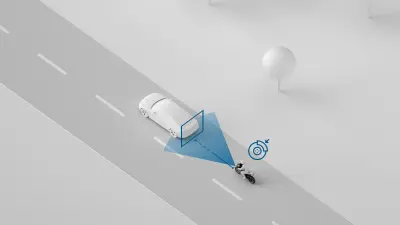 如果摩托車即將發生追尾碰撞，後方碰撞警告會向摩托車後方的車輛發出警告，從而可以保護摩托車騎士避免發生事故