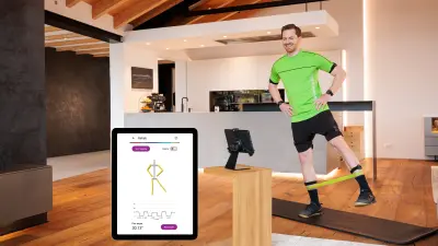 Smart Connected Sensors 平台可提供使用者複雜的回饋，使用者能夠在家中正確地復健、運動，進而加速康復