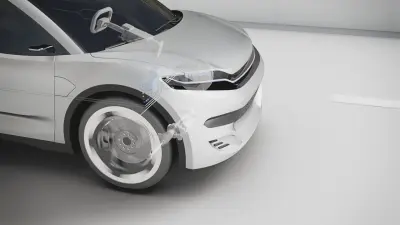 博世車輛動態管理系統中的線控煞車系統，其電子煞車踏板即可在無機械連動下運作